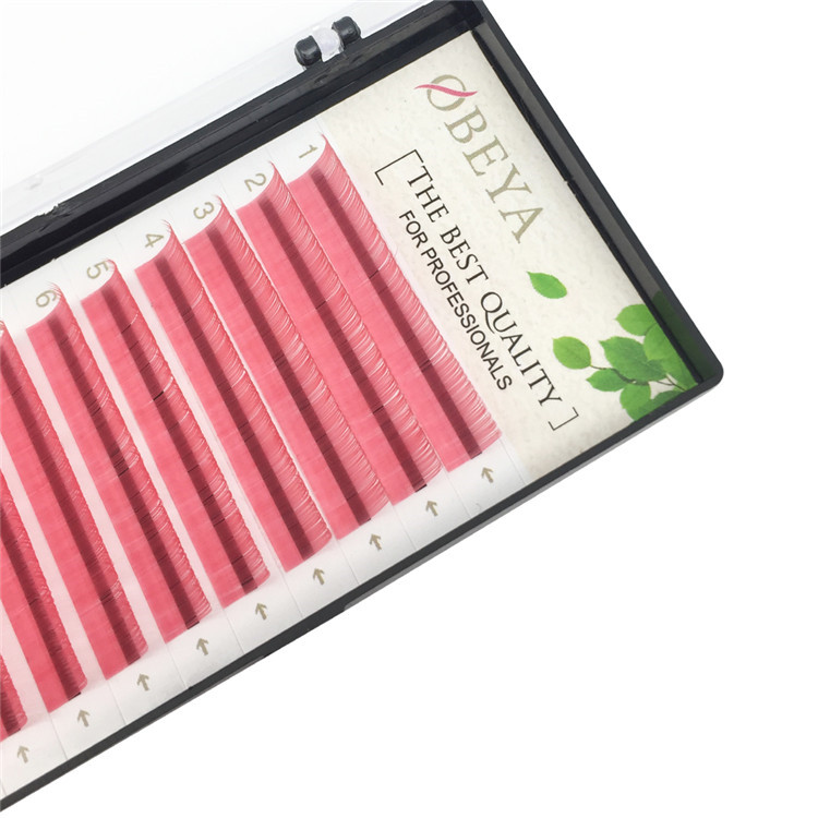Color Eyelashes Extensions C 0.07 12mm Premium Quality Supplier Y07